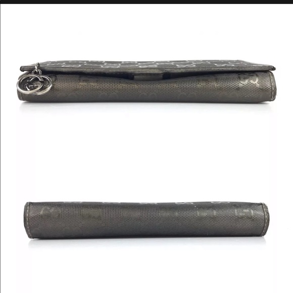 ❌SOLD❌ Gucci Dark Gray Wallet With Chain Strap! - Picture 11 of 13